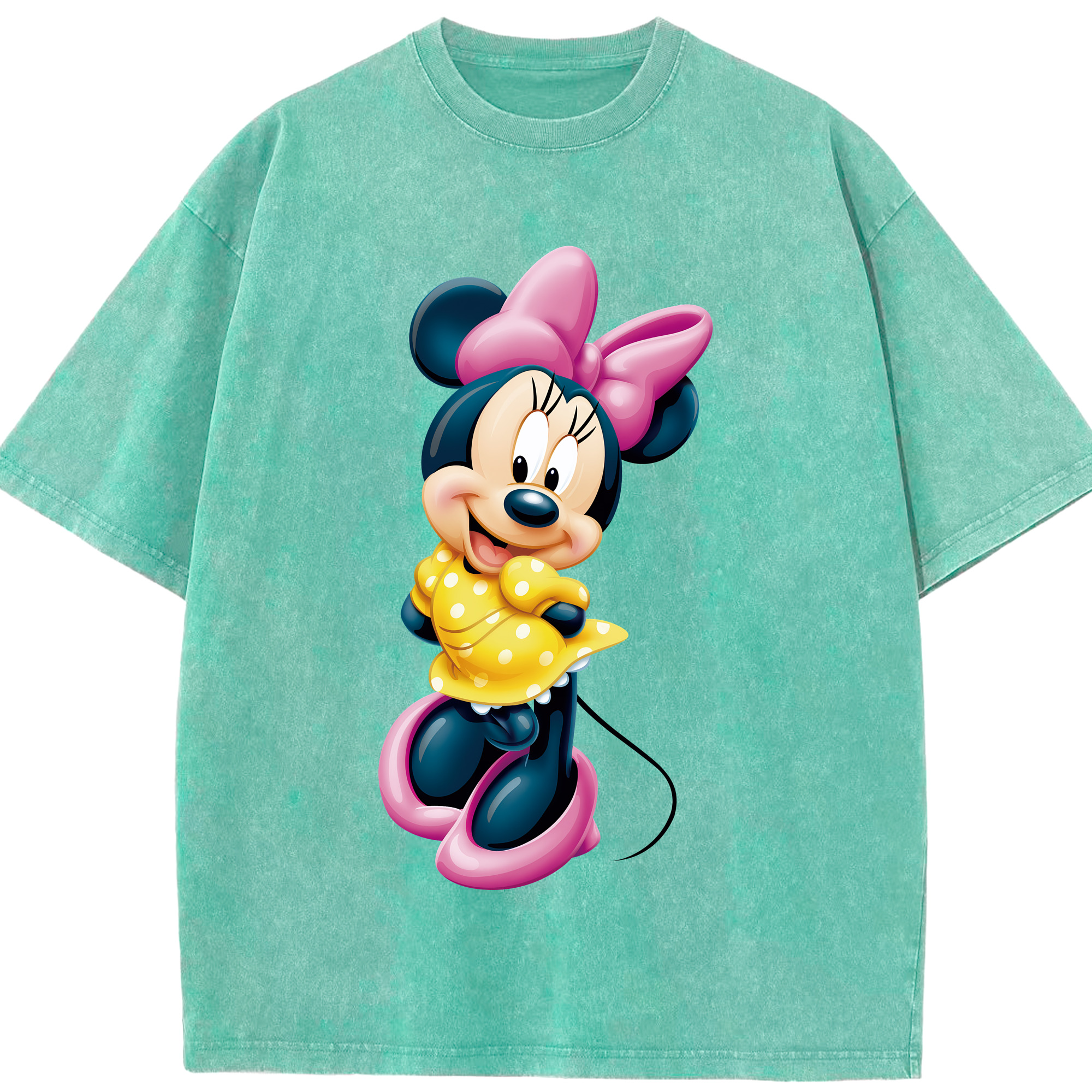 （画像用） ミッキーマウス Mickey Mouse 綿100% ヴィンテージ風 半袖Tシャツ（フロントプリント）
